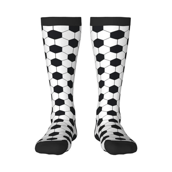 Fotbe Soccer Ball print Women's Men's Novelty Crew Socks Cotton Socks Knee High Socks for Walking,Running,Nurses,Pregnancy
