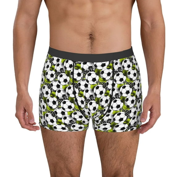 Fotbe Soccer and Football Men’s Total Support Pouch Boxer Briefs, X-Temp Cooling, Moisture-Wicking Underwear, Regular, Long-leg and Trunk-XX-Large