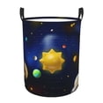 thumbnail image 1 of Fotbe Solar System Pattern Laundry Basket with Handles, Waterproof Large Laundry Hamper, Wash Bag for Corner Dorm, Rolling Laundry Basket with Handles-Small, 1 of 6