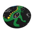 thumbnail image 1 of Fotbe Space Dino Cartoon Black Stool Covers Round,Waterproof Round Bar Stool Covers Bar Chair Covers Washable Stool Cushion Slipcover for 12-14 Inch Chair-14 inch, 1 of 7