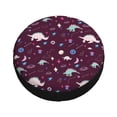 thumbnail image 1 of Fotbe Space Dinosaur Spare Tire Cover Thickening Universal Fit for Jeep, Trailer, RV, SUV, Truck, Tough Tire Wheel Soft Cover-17 inch, 1 of 8