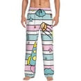 thumbnail image 1 of Fotbe Space Doodle Men's Pajama Pants,Sleepwear Pants,Pj Bottoms Drawstring And Pockets-Medium, 1 of 9