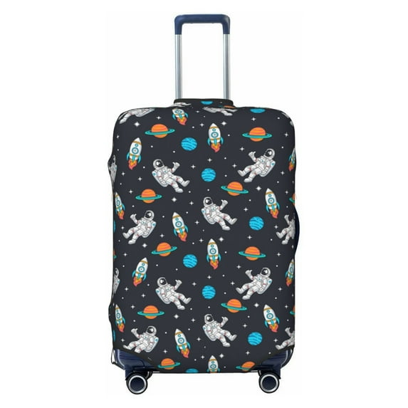 Fotbe Space Luggage Cover Protector,Suitcase Protector,Scratch and Dirt Resistant,Fits 18-32 Inch Luggage-Small