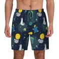 thumbnail image 1 of Fotbe Space and Animals Men’s Swim Trunks Quick Dry Swim Shorts Board Shorts with Mesh Lining-XX-Large, 1 of 9