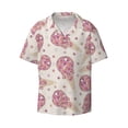 thumbnail image 1 of Fotbe Sparkling Ice Cream print Short Sleeve Button Down Shirts for Men Casual Summer Beach Wrinkle Free Shirt-Medium, 1 of 7