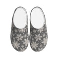 thumbnail image 1 of Fotbe Sparkling Snowflakes Pattern Women's Fuzzy Curly Fur Memory Foam Loafer Slippers Indoor Outdoor Slippers Winter Home Shoes-39/40, 1 of 7
