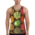 thumbnail image 1 of Fotbe Spices And Herbs Pattern Men's Quick Dry Workout Tank Top Gym Muscle Tee Fitness Bodybuilding Sleeveless T Shirt Breathable Workout Shirt-Small, 1 of 9