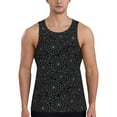 thumbnail image 1 of Fotbe Spider Web Black Pattern Men's Quick Dry Workout Tank Top Gym Muscle Tee Fitness Bodybuilding Sleeveless T Shirt Breathable Workout Shirt-Large, 1 of 9