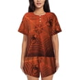 thumbnail image 1 of Fotbe Spider Web Print Pajama Set for Women 2 Piece Loungewear Short Sleeve Tops and Shorts Set Soft Sleepwear-Medium, 1 of 7