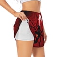 thumbnail image 1 of Fotbe Spider on the Web Womens High Waist Running Shorts Athletic Workout Quick Dry Shorts for Women with Pockets Gym Yoga Summer Shorts-XX-Large, 1 of 9