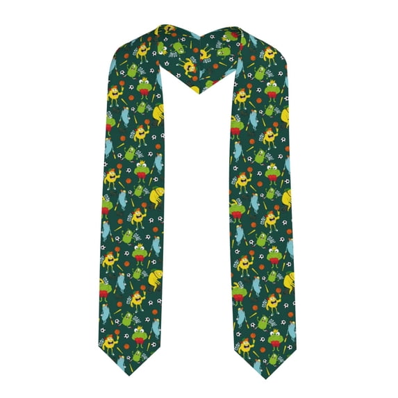 Fotbe Sport Monster Printed Class of 2024 Graduation Stole