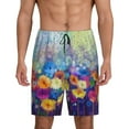 thumbnail image 1 of Fotbe Spring Flower Seasonal Pajama Shorts for Men, Men's Pajama Bottoms, Sleepwear,Short Pajama Pants-3X-Large, 1 of 9