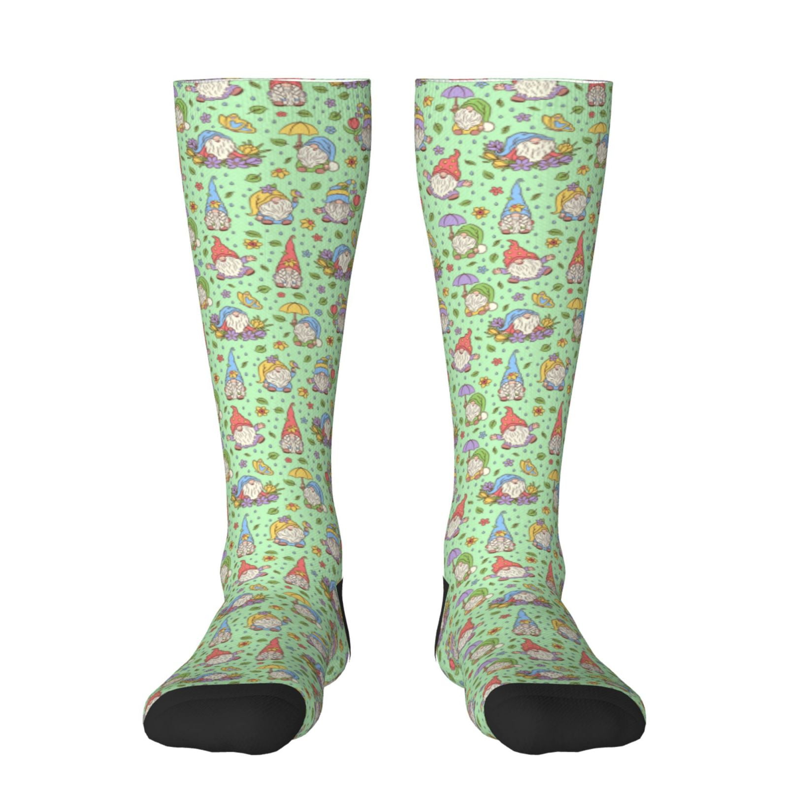 Fotbe Spring Gnomes print Women's Men's Novelty Crew Socks Cotton Socks ...
