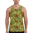 thumbnail image 1 of Fotbe Squirrel And Fox In The Forest Pattern Men's Quick Dry Workout Tank Top Gym Muscle Tee Fitness Bodybuilding Sleeveless T Shirt Breathable Workout Shirt-Small, 1 of 9