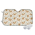 thumbnail image 1 of Fotbe Squirrel And Leaves Car Windshield Sunshade | Sun Visor Protector Front Window Shade, Keeps Out UV Rays, Keeps Your Vehicle Cool-, 1 of 7