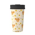 thumbnail image 1 of Fotbe Squirrel And Leaves Printed Insulated Travel Coffee Mug Spill Proof Leak Proof Stainless Steel Coffee Tumbler Reusable Coffee Cups with Lids Thermos, 1 of 8