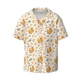 thumbnail image 1 of Fotbe Squirrel And Leaves print Short Sleeve Button Down Shirts for Men Casual Summer Beach Wrinkle Free Shirt-3X-Large, 1 of 7
