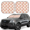 thumbnail image 1 of Fotbe Squirrel And Maple Leaf 2-Piece Car Windshield Sun Shade | Sun Blocker for Car Windshield | Foldable Automotive Interior Accessories for Sun Protection-Large, 1 of 7