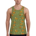 thumbnail image 1 of Fotbe Squirrel And Nuts Pattern Men's Quick Dry Workout Tank Top Gym Muscle Tee Fitness Bodybuilding Sleeveless T Shirt Breathable Workout Shirt-Small, 1 of 9