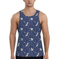 thumbnail image 1 of Fotbe Squirrel Flower Pattern Men's Quick Dry Workout Tank Top Gym Muscle Tee Fitness Bodybuilding Sleeveless T Shirt Breathable Workout Shirt-, 1 of 9