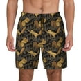 thumbnail image 1 of Fotbe Squirrel Gathering Nuts Men’s Swim Trunks Quick Dry Swim Shorts Board Shorts with Mesh Lining-, 1 of 9