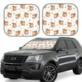 thumbnail image 1 of Fotbe Squirrel Giving A Gift 2-Piece Car Windshield Sun Shade | Sun Blocker for Car Windshield | Foldable Automotive Interior Accessories for Sun Protection-Medium, 1 of 7