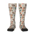 thumbnail image 1 of Fotbe Squirrels and Trees print Women's Men's Novelty Crew Socks Cotton Socks Knee High Socks for Walking,Running,Nurses,Pregnancy, 1 of 9