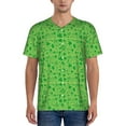 thumbnail image 1 of Fotbe St Patrick's Day Baseball Jersey Shirt for Men and Women, Casual Short Sleeves Button Down T-Shirt-3X-Large, 1 of 9