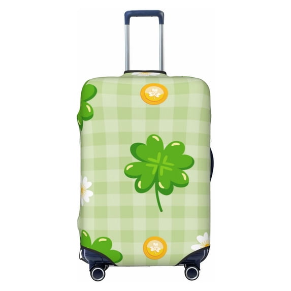 Fotbe St Patrick's Day11 Luggage Cover Protector,Suitcase Protector,Scratch and Dirt Resistant,Fits 18-32 Inch Luggage-Small