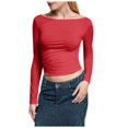 thumbnail image 1 of Autumn/Winter Slim Fit One Shoulder Long Sleeve T Shirt For Women Versatile Top Women's plus Size Summer Tops Womens Jacket plus Size Sexy plus Size Womens plus Sized Tops Womens plus Size Tunic Tops, 1 of 4