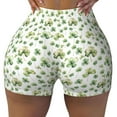 thumbnail image 1 of Fotbe St Patrick's Day3 Seamless Shorts, Womens Workout Shorts High Waist Stretch Booty Short for Gym/Yoga/Running/Biking-Medium, 1 of 9