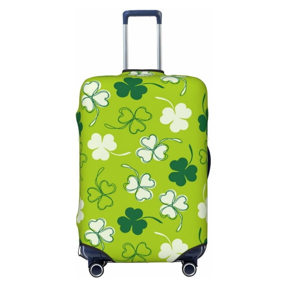 Fotbe St Patrick's Day7 Luggage Cover Protector,Suitcase Protector,Scratch and Dirt Resistant,Fits 18-32 Inch Luggage-Medium