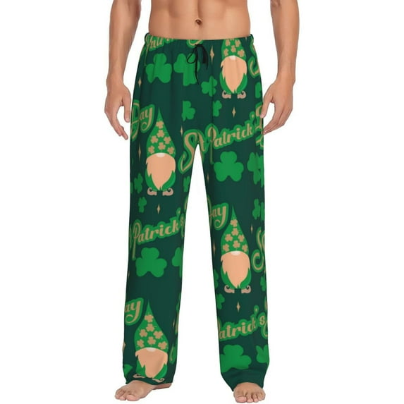 Fotbe St Patrick's Day9 Men's Pajama Pants,Sleepwear Pants,Pj Bottoms Drawstring And Pockets-XX-Large
