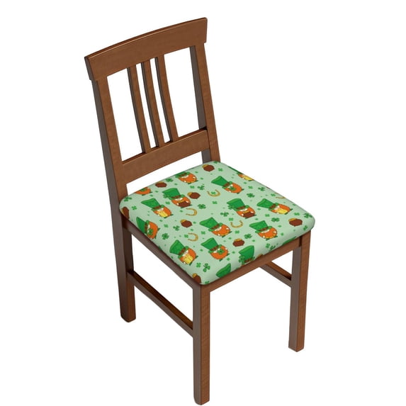 Fotbe St. Patrick's day Pattern Velvet Stretch Couch Cushion Cover Plush Cushion Slipcover for Chair Cushion Furniture Protector Seat Cushion Sofa Cover-16.9in-Six Piece