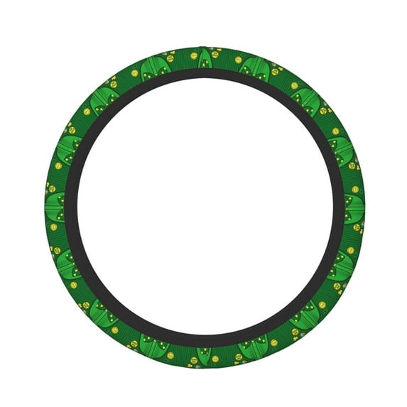 Fotbe St Patrick's day for Steering Wheel Cover Universal 15 in Car Accessories for Men Women,Steering Wheel Protector Comfortable Protective Case for SUV Sedan Decor