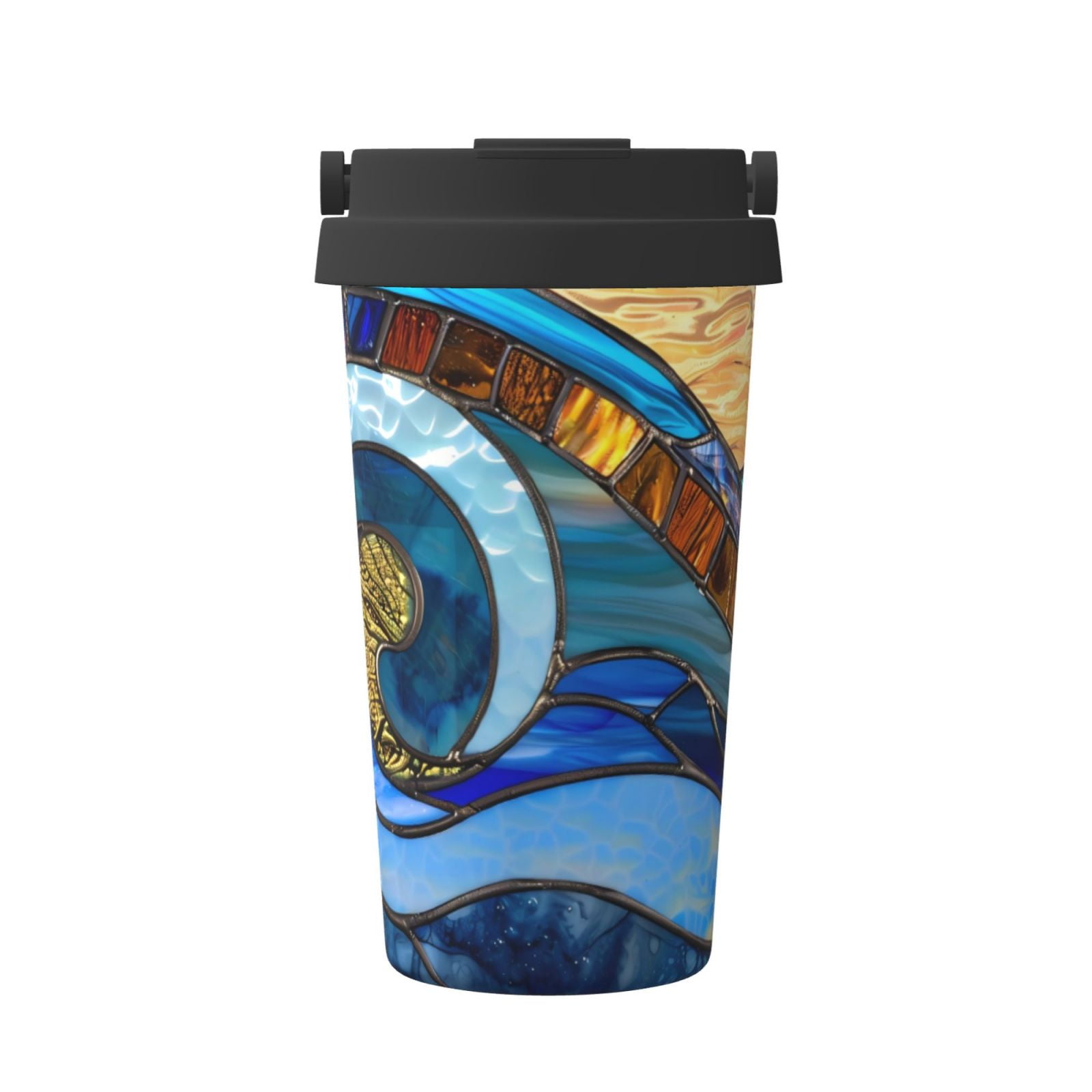 Official Lord Of The Rings Travel Mug | 16oz Insulated Metal Cup With The Ring Design | LOTR Merch