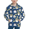 thumbnail image 1 of Fotbe Star Penguin Pattern Youth Pullover Hooded Sweatshirt, Boys Hoodie, Kangaroo Pocket Hoodie for Kids Girls -Medium, 1 of 6