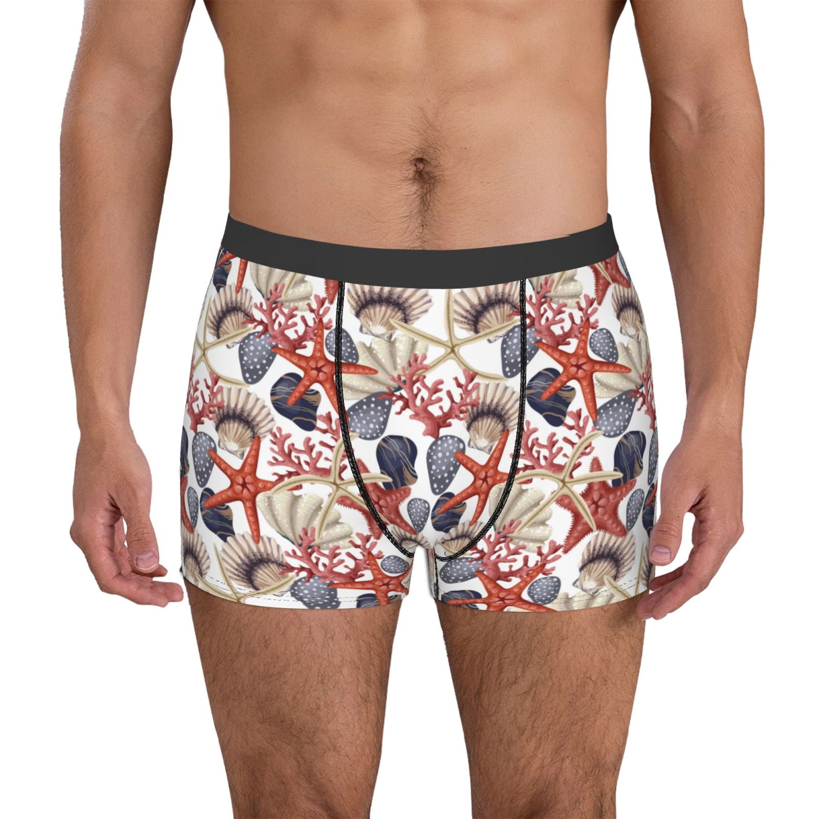 Tortoise Shell Boxer Fotbe Starfish Shell Men’s Total Support Pouch Boxer Briefs, X-Temp ...