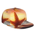 thumbnail image 1 of Fotbe Starfish Sunset Sea Beach Flat Bill Visor Cap Classic Snapback Hat Polyester Foam Trucker Hat Trucker Cap Adjustable Baseball Cap, 1 of 9