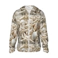thumbnail image 1 of Fotbe Starfish and Sea Shells Men's Women's UPF 50+ Sun Protection Jacket Hooded Cooling Shirt with Pockets Hiking Outdoor Performance-Large, 1 of 9