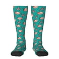 thumbnail image 1 of Fotbe Starfish and Shell print Women's Men's Novelty Crew Socks Cotton Socks Knee High Socks for Walking,Running,Nurses,Pregnancy, 1 of 9