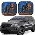 thumbnail image 1 of Fotbe Starry Night Charging Dinosaur 2-Piece Car Windshield Sun Shade | Sun Blocker for Car Windshield | Foldable Automotive Interior Accessories for Sun Protection-Large, 1 of 7