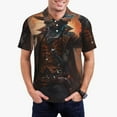 thumbnail image 1 of Fotbe Steampunk Cowboy Cat Pattern Men’s Golf Polo Shirt – Breathable Performance Golf Shirt with Button-Down Collar-X-Large, 1 of 6