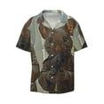 thumbnail image 1 of Fotbe Steampunk Space Mice Warriors print Short Sleeve Button Down Shirts for Men Casual Summer Beach Wrinkle Free Shirt-4X-Large, 1 of 7