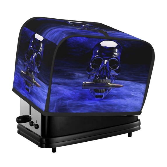 Fotbe Steel Skull for Two Slice Toaster Cover, Fingerprint Protector, Super Soft Appliance Cover And Dust Cover,Bread Dust Cover & Fingerprint Protection
