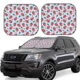 thumbnail image 1 of Fotbe Strawberries 2-Piece Car Windshield Sun Shade | Sun Blocker for Car Windshield | Foldable Automotive Interior Accessories for Sun Protection-Medium, 1 of 7