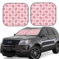 thumbnail image 1 of Fotbe Strawberries 2-Piece Car Windshield Sun Shade | Sun Blocker for Car Windshield | Foldable Automotive Interior Accessories for Sun Protection-Small, 1 of 7