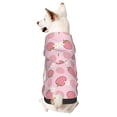 thumbnail image 1 of Fotbe Strawberries Print Small Dog Sweater Hoodies Pet Grey Hooded Soft Fleece Sweatshirts with Pocket Fall Winter Puppy Cat Sweaters Warm Clothes-Medium, 1 of 7