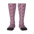 thumbnail image 1 of Fotbe Strawberries print Women's Men's Novelty Crew Socks Cotton Socks Knee High Socks for Walking,Running,Nurses,Pregnancy, 1 of 9