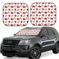 thumbnail image 1 of Fotbe Strawberry 2-Piece Car Windshield Sun Shade | Sun Blocker for Car Windshield | Foldable Automotive Interior Accessories for Sun Protection-Large, 1 of 7